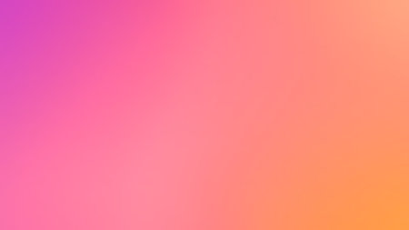 A smooth gradient blending pink, purple, orange, and yellow hues, creating a vibrant and warm...