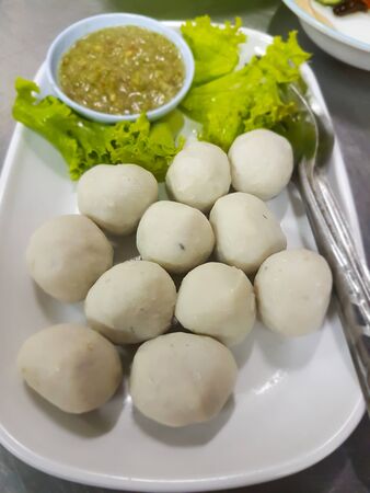 Boiled fish ballの写真素材