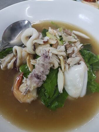 Noodles in Thick Gravyの写真素材