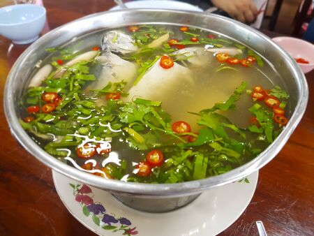 Mackerel with Spicy Soupの写真素材