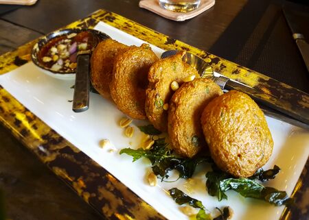 Thai shrimp cakeの写真素材