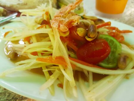 papaya saladの写真素材