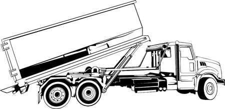 Garbage Truckのイラスト素材