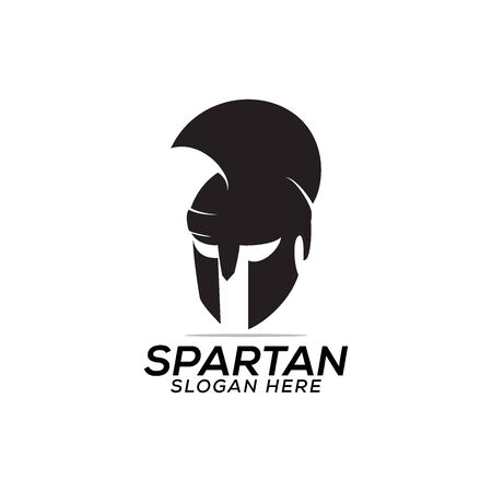 head spartan logo vector design template iconのイラスト素材