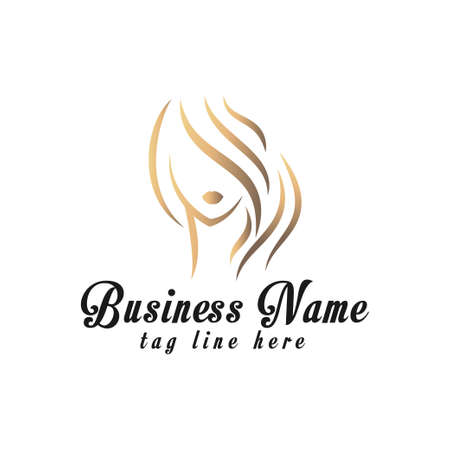 abstract logo for beauty salon,treatment,feminine logo,hairstyle,spa and cosmeticsのイラスト素材