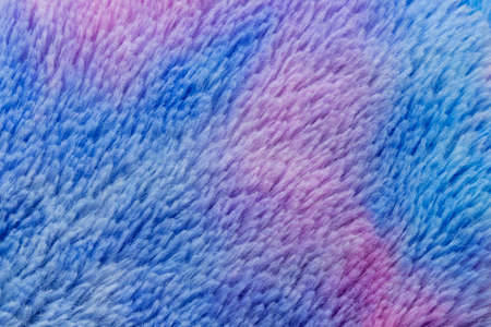 Closeup to Pink Blue and purple fabric background
