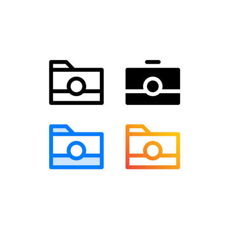 Camera icon isolated on white background. for your web site design, logo, app, UI. Vector graphics...