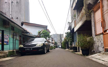 view of the street in the city of Salvador.の写真素材