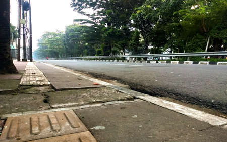 View on the road from Jalan Saujana to Jalan Saujana.の写真素材