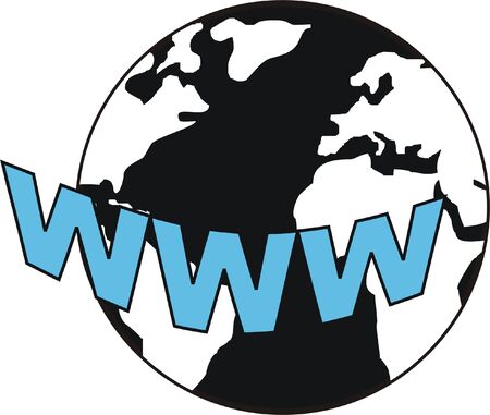 icon representing the Internet and www  のイラスト素材