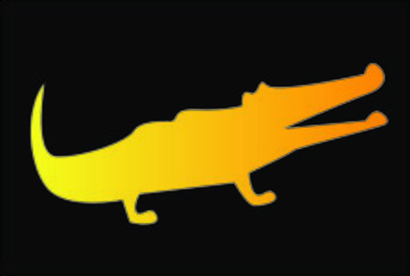 crocodile goldのイラスト素材