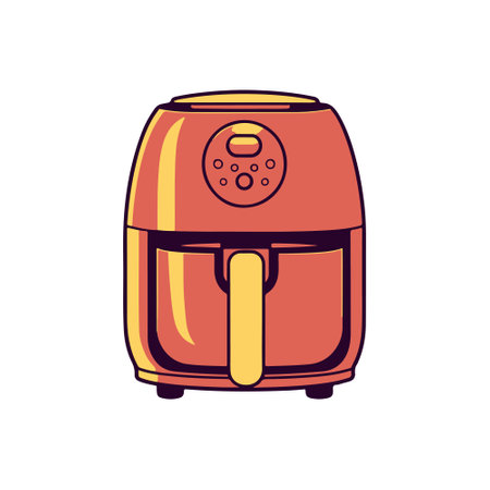 electric multicooker appliance icon over white background. colorful design. vector illustrationのイラスト素材