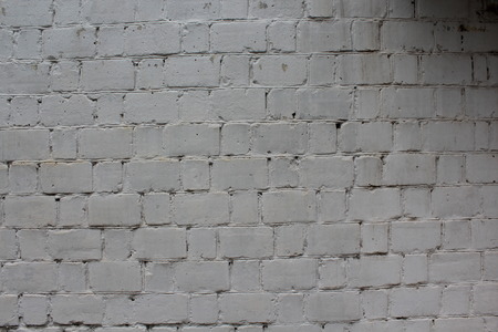 Blank white brick wall texture.の写真素材