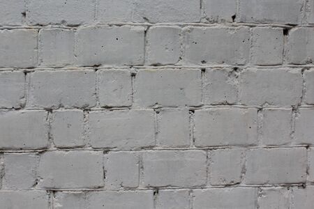 Blank white brick wall texture.の写真素材