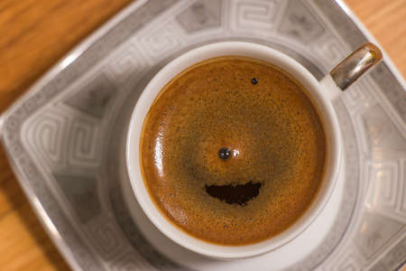 Traditional Turkish Drink. Hot and delicious coffee.の写真素材