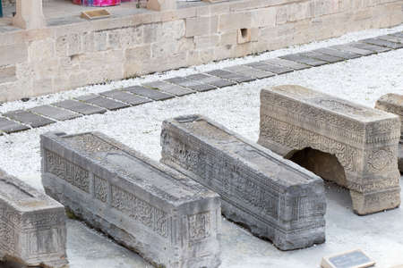 Historical sarcophagi found in Baku, Icherisheher ruins.の写真素材