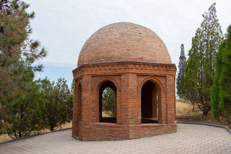 The mausoleum of the parents of the famous poet Nizami Ganjavi in Ganja cityの写真素材