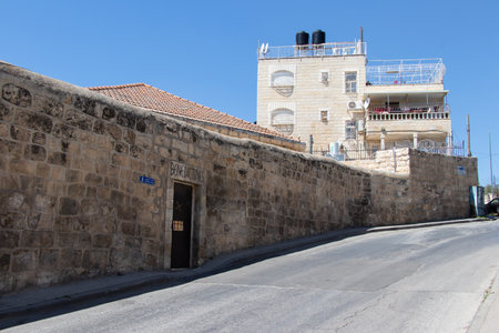 The Benedictine monastery on Mount Eleon - Mount of Olives in East Jerusalem in Israel. 21 April 2022のeditorial素材