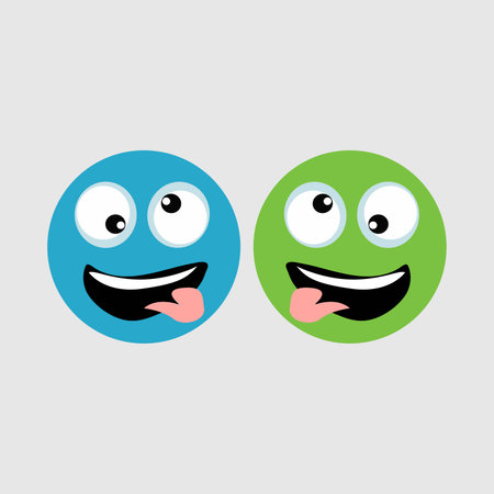 Happy Ball - A Cute and Cheerful Cartoon Vector Designのイラスト素材