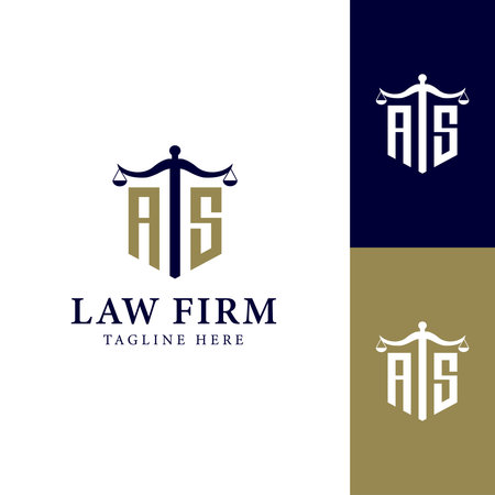 as letter logo law firmのイラスト素材