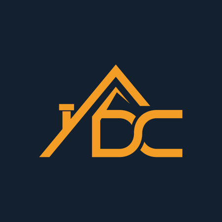 letter DC real estate logo designのイラスト素材