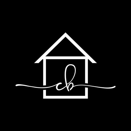 CB Creative Real estate logo designのイラスト素材