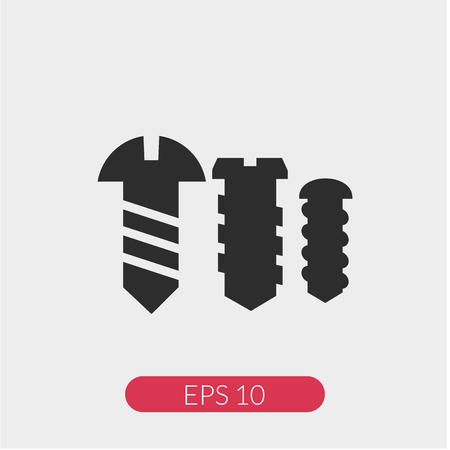 Screw bolt vector iconのイラスト素材