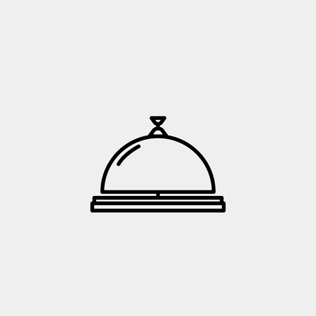 Restaurant cloche icon vectorのイラスト素材