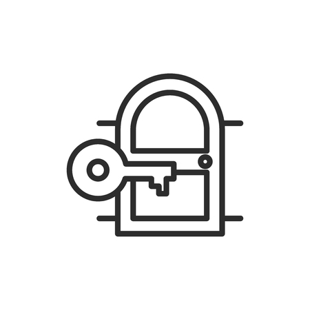 Business Strategy Related Vector Line Icon, capabilities iconのイラスト素材