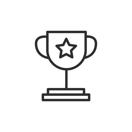 Business Strategy Related Vector Line Icon, Success signのイラスト素材