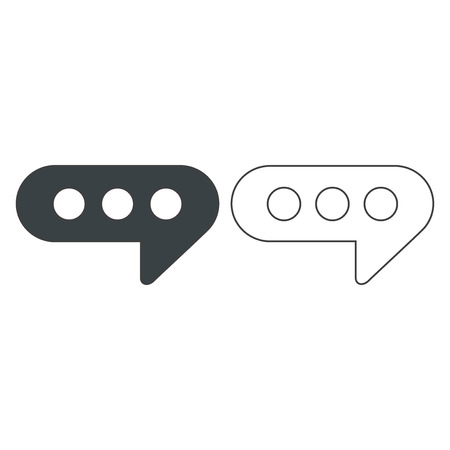 Messenger Vector Iconのイラスト素材