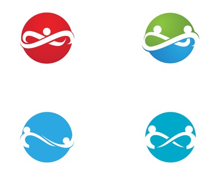 Infinity People Logo Design Templateのイラスト素材