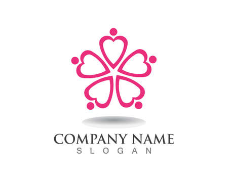 Building home nature logo designのイラスト素材