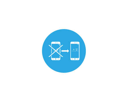 Hand Phone Logo design iconのイラスト素材