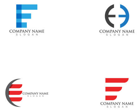 E Letter People Logo Design Templateのイラスト素材