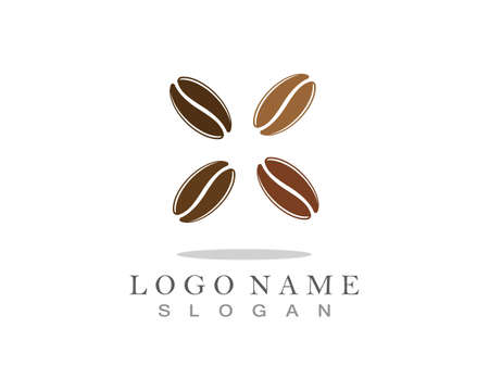 Coffee Beans Logo Template vector iconのイラスト素材