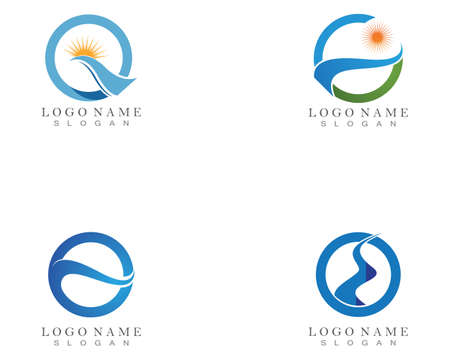 River Logo Template vector iconのイラスト素材