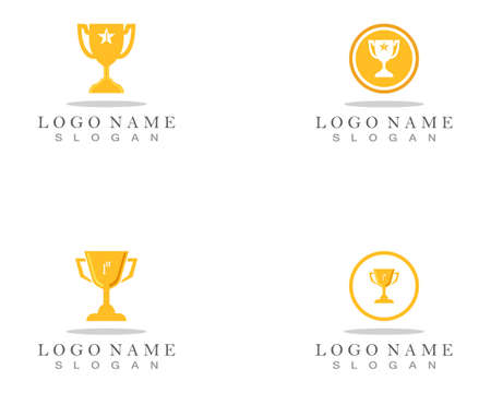 Trophy cup vector icon winner symbol illustrationのイラスト素材