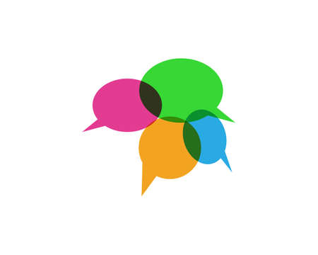 Speech bubble vector icon designのイラスト素材