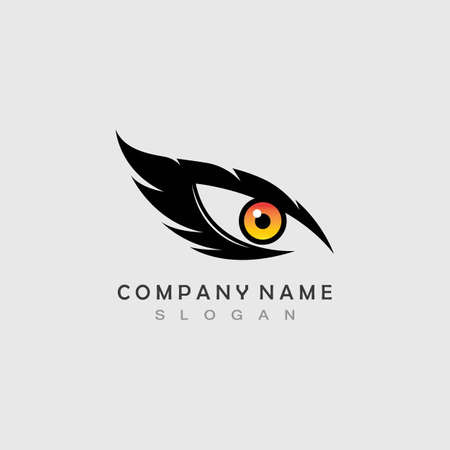 Eagle eye logo concept design templateのイラスト素材