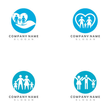 Fanilly Care Logo Template Vector Icon Appのイラスト素材