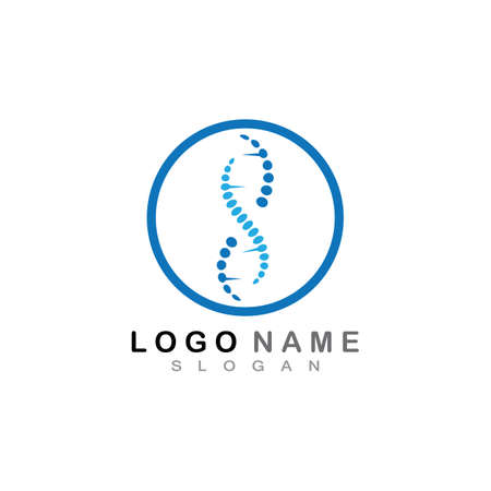 DNA logo and symbol template iconのイラスト素材