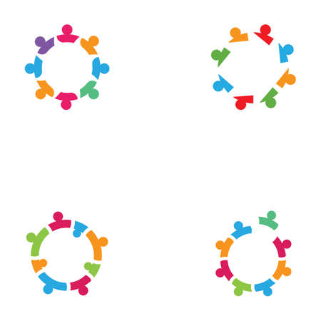 Community people care logo and symbol templateのイラスト素材