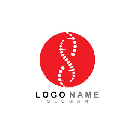 DNA logo and symbol template iconのイラスト素材