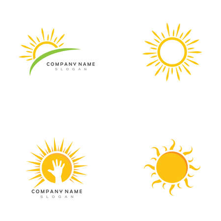 Sun Vector illustration Icon Logo Template designのイラスト素材