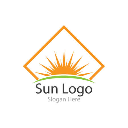 Sun Logo and symbol template vectorのイラスト素材