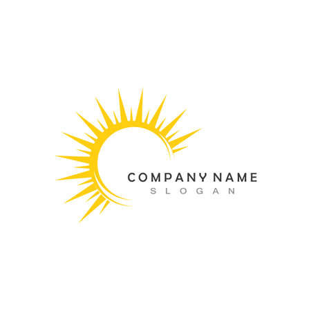 Sun Vector illustration Icon Logo Template designのイラスト素材