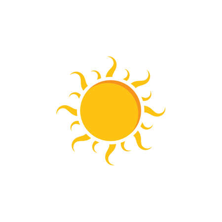 Sun Vector illustration Icon Logo Template designのイラスト素材