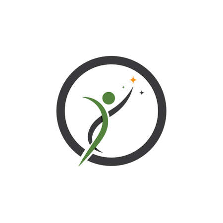 people care success health life logoのイラスト素材