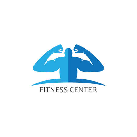 Vector object and Icons for Sport Label, Gym Badge, Fitness Logo Designのイラスト素材